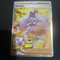 Pokemon TCG Jacinthe 122/088 Full Art Trainer Secret Rare Perfect Order English - Image 1