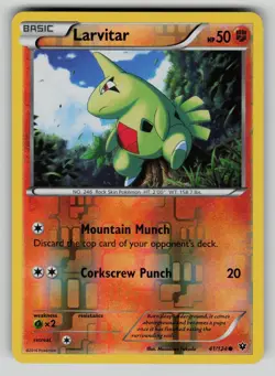 Larvitar 40/124 Common Fates Collide Pokemon Reverse Holo NM - Image 1