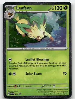 LEAFEON (COSMOS HOLO) 170 PROMO COSMOS HOLO SCARLET & VIOLET PROMO POKEMON NM/M - Image 1