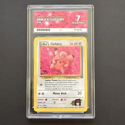 Pokemon TCG Erika's Clefairy Gym Challenge Card 40/132 Regular Ace Grade 7 POP 1 - Image 1
