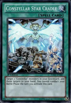 Constellar Star Cradle - Super Rare 1st Edition HA07-EN067 - LP - YuGiOh - Image 1
