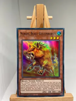 Nordic Beast Gullinbursti - Super Rare 1st Edition BACH-EN011 - NM - YuGiOh - Image 1