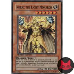 Yugioh Kuraz the Light Monarch LODT-ENSE1 Super Rare Limited Edition NM - Image 1