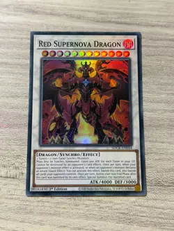 Red Supernova Dragon SDCK-EN044 Super Rare 1st Edition YuGiOh Card NM - Image 1