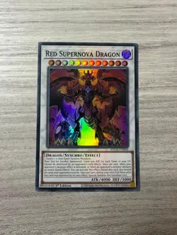 Red Supernova Dragon SDCK-EN044 Super Rare 1st Edition YuGiOh Card NM - Image 2