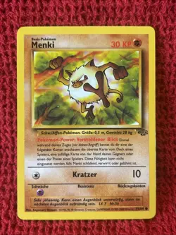Mankey 55/64 Jungle German - NM -Pokemon Card German Menki - Image 1
