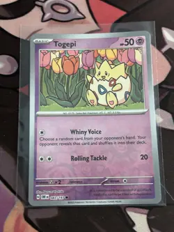 Pokemon TCG Togepi Sv03: Obsidian Flames Reverse Holo Common Card 083/197 - Image 1