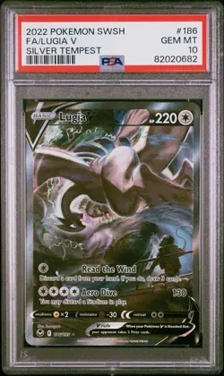 PSA 10 LUGIA V 186/195 | Silver Tempest Alt Art Graded Pokemon Card HK - Image 1
