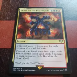 Mtg Blood for the Blood God! NM/M Warhammer 40K 108/168 - Image 2