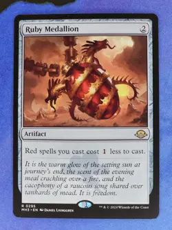 1x Ruby Medallion, NM, Modern Horizons 3 (MH3), Magic: the Gathering, MtG - Image 1