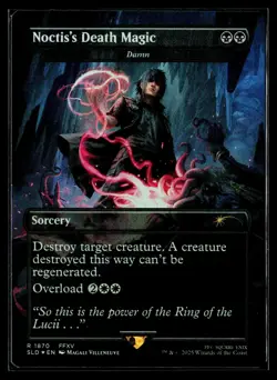 Noctis's Death Magic (Rainbow Foil) #1870 NM Secret Lair Drop Magic MTG - Image 1
