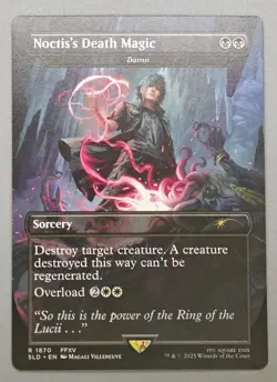 MTG x FINAL FANTASY SECRET LAIR - NOCTIS'S DEATH MAGIC #1870 NON-FOIL - Image 1