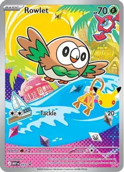 Rowlet - 043 043 Holo Promo ME: Mega Evolution Promo Pokemon Near Mint - Image 1