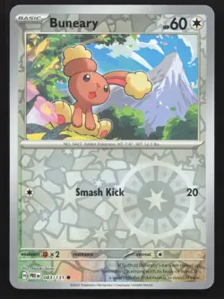 Pokemon Buneary Reverse Holo Common SV: Prismatic Evolutions 083/131 NM - Image 1