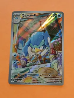 Pokemon Scarlet & Violet Paldea Evolved Quaxwell 207/193 Illustration Rare - Image 2
