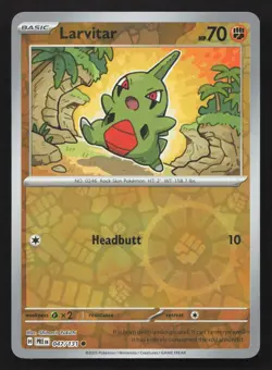 Pokemon Larvitar Reverse Holo Common SV: Prismatic Evolutions 047/131 NM - Image 1