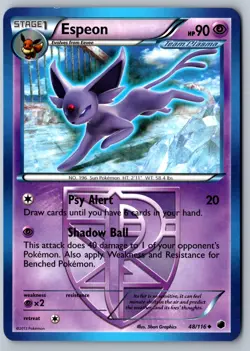 Pokemon: Espeon (Team Plasma) Uncommon Plasma Freeze 48/116 LP+/NM - Image 1