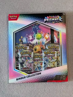 Pokemon TCG Scarlet & Violet Prismatic Evolutions Binder Collection Box Sealed - Image 1
