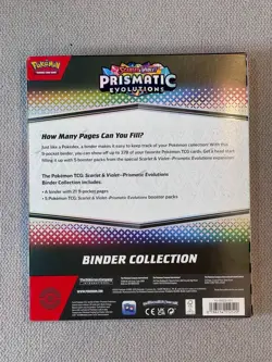 Pokemon TCG Scarlet & Violet Prismatic Evolutions Binder Collection Box Sealed - Image 2