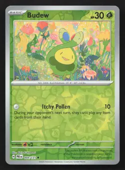 Pokemon Budew Reverse Holo Common SV: Prismatic Evolutions 004/131 NM - Image 1