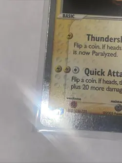 Pokemon TCG Electabuzz EX Holo Ultra Rare Card Ruby and Sapphire 97/109 - Image 5