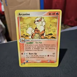Arcanine Pokemon TCG EX Sandstorm Rare Card #15/100 - Image 1