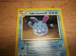 Light Azumarill 13/105 Holo Pokemon Card Neo Destiny Genuine - Image 2