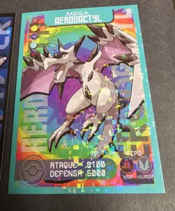 MEGA AERODACTYL - POKEMON TCG POKEDEX EDITION FOIL CARD - Image 1