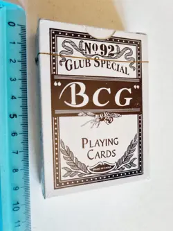 CARTE DA GIOCO SIGILLATE BCG CLUB SPECIAL POKER ORIGINAL PLAYING CARDS NEW - Image 1