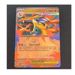 Pokemon Mega Charizard Y EX 030/MEP Mega Evolution 360 HP Flame Card - Image 1