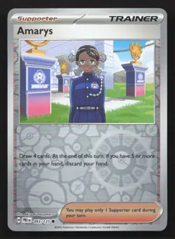 Pokemon Amarys - Reverse Holo Common SV: Prismatic Evolutions 093/131 NM - Image 1