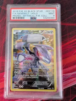 2016 PSA 9 Pokemon XY Genesect Full Art Black Star Promo Card XY119 Mythical MT - Image 1