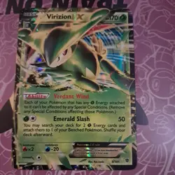 Pokemon TCG Virizion EX Rare Playing Card 9/101 Plasma Blast moderate Condition - Image 1