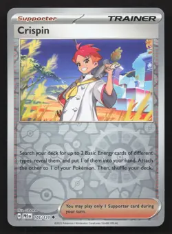 Pokemon Crispin - Reverse Holo Uncommon SV: Prismatic Evolutions 105/131 NM - Image 1