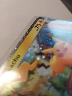 PIKACHU COSMOS HOLO SWIRL 018/091 RARE TRICK OR TRADE BOOSTER 2024 LP - Image 3