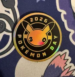 2026 Pokemon Day Coin 30th Anniversary Pikachu Limited Edition - Image 1