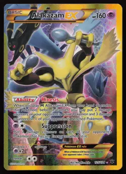 Alakazam EX 125/124 Secret Rare Gold XY Fates Collide Pokemon English LP - Image 1