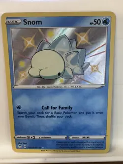 Snom SV033/SV122 Shiny Holo Rare Shining Fates Pokemon TCG - Image 1