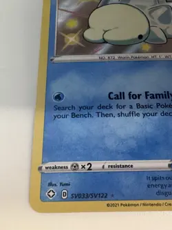 Snom SV033/SV122 Shiny Holo Rare Shining Fates Pokemon TCG - Image 4