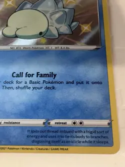 Snom SV033/SV122 Shiny Holo Rare Shining Fates Pokemon TCG - Image 5