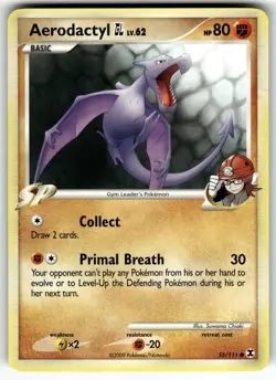 Aerodactyl GL 55/111 Common Rising Rivals Pokemon Near Mint - Image 1