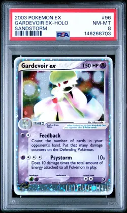 2003 POKEMON EX SANDSTORM #96 GARDEVOIR EX-HOLO PSA 8 - Image 1