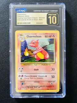 Pokemon Charmeleon 002/034 Classic Holo 2023 CGC Pristine 10 - Image 1