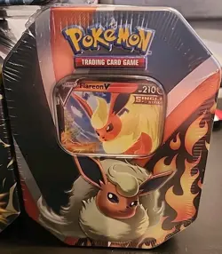 Pokemon TCG Jolteon V Flareon V Vaporeon V Tins Set Of 3 Eeveelutions Sealed 820650829055 - Image 4