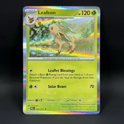Pokemon Leafeon 005/131 NM Holo Prismatic Evolutions - Image 1