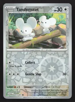 Pokemon Tandemaus - Reverse Holo Common SV: Paldean Fates 073/091 NM - Image 1