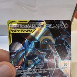 Pokemon Lucario & Melmetal GX TAG TEAM Holo 203/214 Unbroken Bonds 260 HP - Image 5
