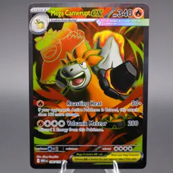 Mega Camerupt ex 156/132 Ultra Rare ME01: Mega Evolution Pokemon TCG NM - Image 1