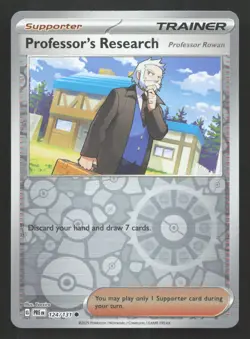 Pokemon Professor's Research [Professor Rowan] Reverse Holo Common SV: Prismatic - Image 1