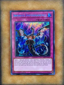 Yugioh Infinite Impermanence RA01-EN075 Secret Rare 1st Ed NM - Image 1